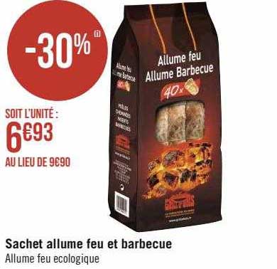 sachet allume feu et barbecue