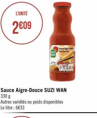 sauce aigre-douce suzi wan