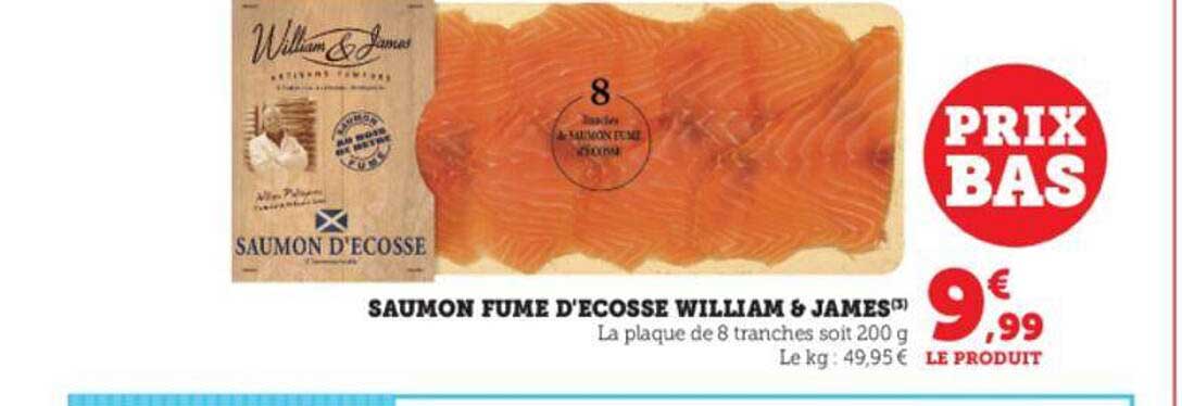 saumon fumé d'écosse william & james