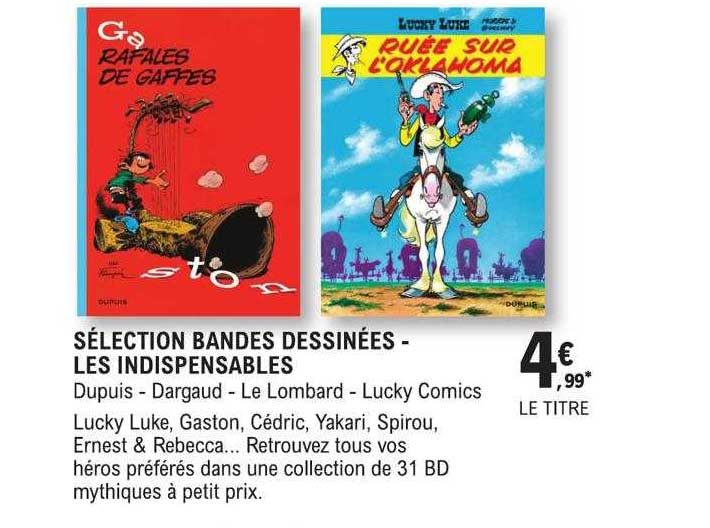sélection bandes dessinées - les indispensables
