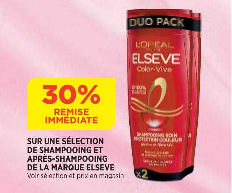 shampooing et après-shampooing de la marque elsève