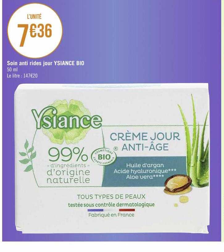 soin anti rides jour ysiance bio