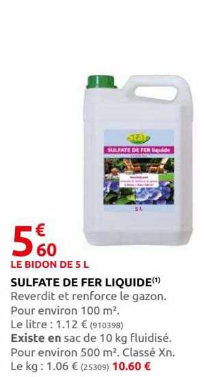 sulfate de fer liquide