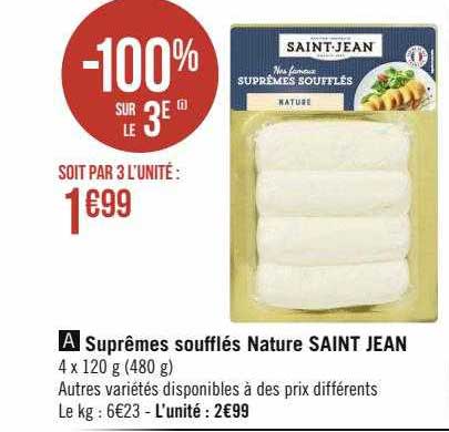 suprêmes soufflés nature saint jean