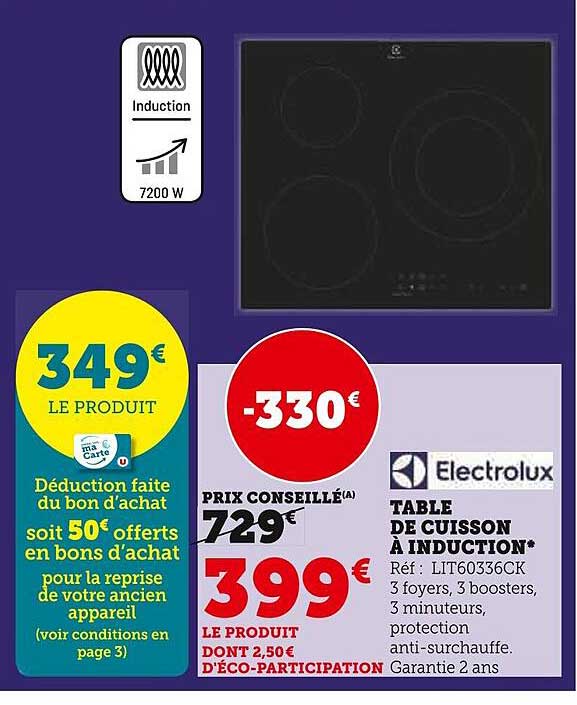 Table De Cuisson à Induction Electrolux