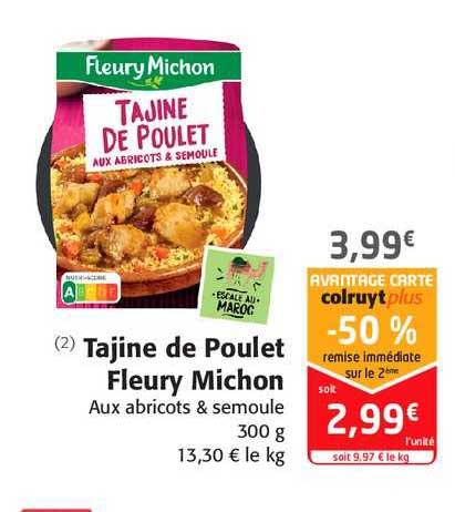 tajine de poulet fleury michon