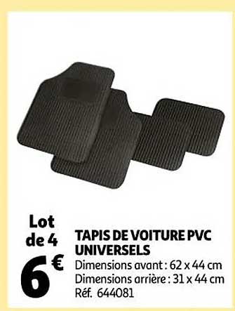 tapis de voiture pvc universels