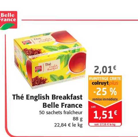 thé english breakfast belle france