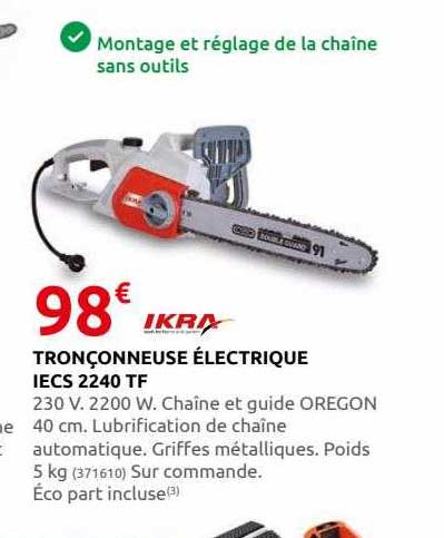tronçonneuse électrique iecs 2240 tf ikra