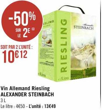 vin allemand riesling alexander steinbach