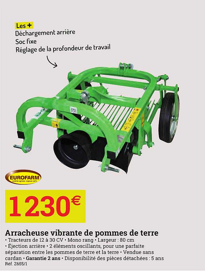 arracheuse vibrante de pommes de terre eurofarm