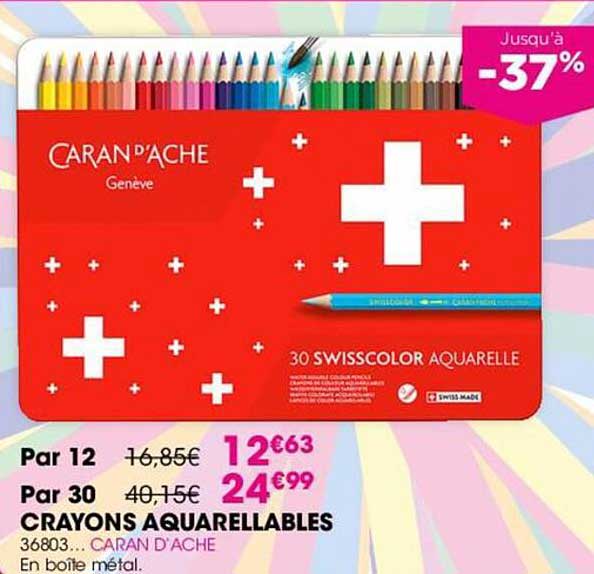 crayons aquarellables caran d'ache