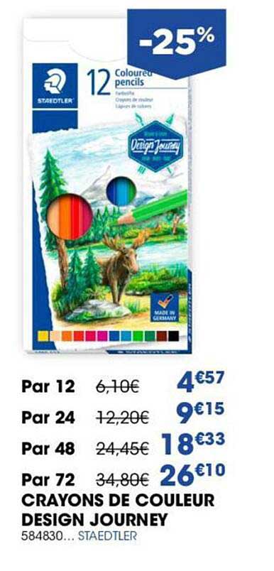 crayons de couleur design journey staedtler