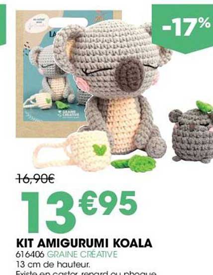 kit amigurumi koala graine créative
