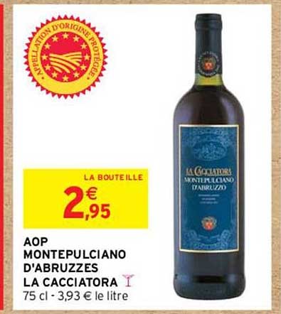 aop montepulciano d'abruzzes la cacciatora