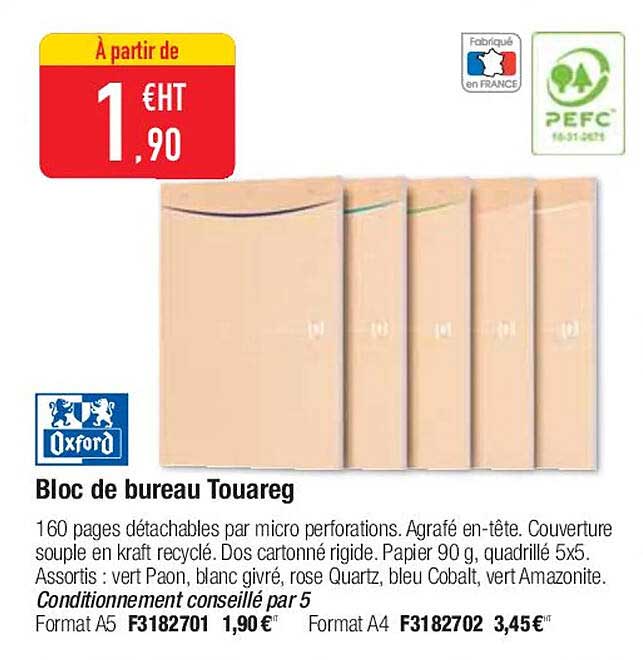 bloc de bureau touareg oxford