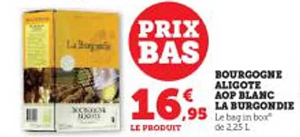 borgogne aligoté aop blanc la burgondie