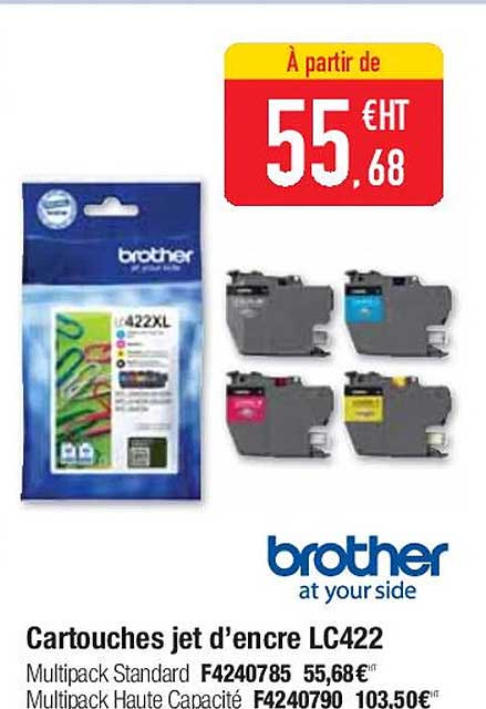 cartouches jet d'encre lc422 brother