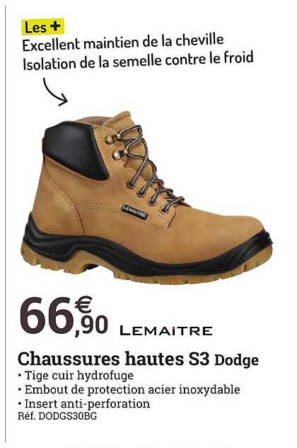 Chaussures Hautes S3 Dodge