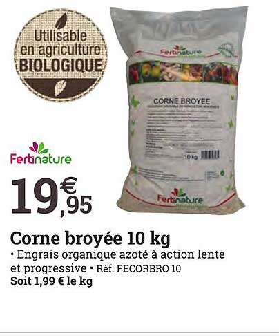 corne broyée 10 kg fertinature