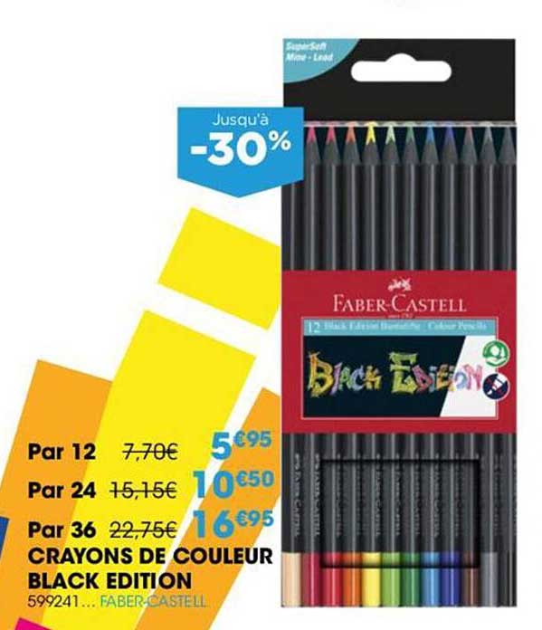 crayons de couleur black édition faber-castell