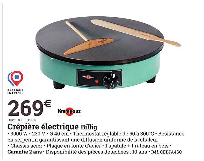 Crêpière électrique Billig Krampouz