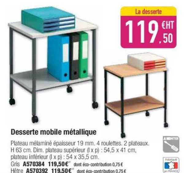 Desserte Mobile Métallique