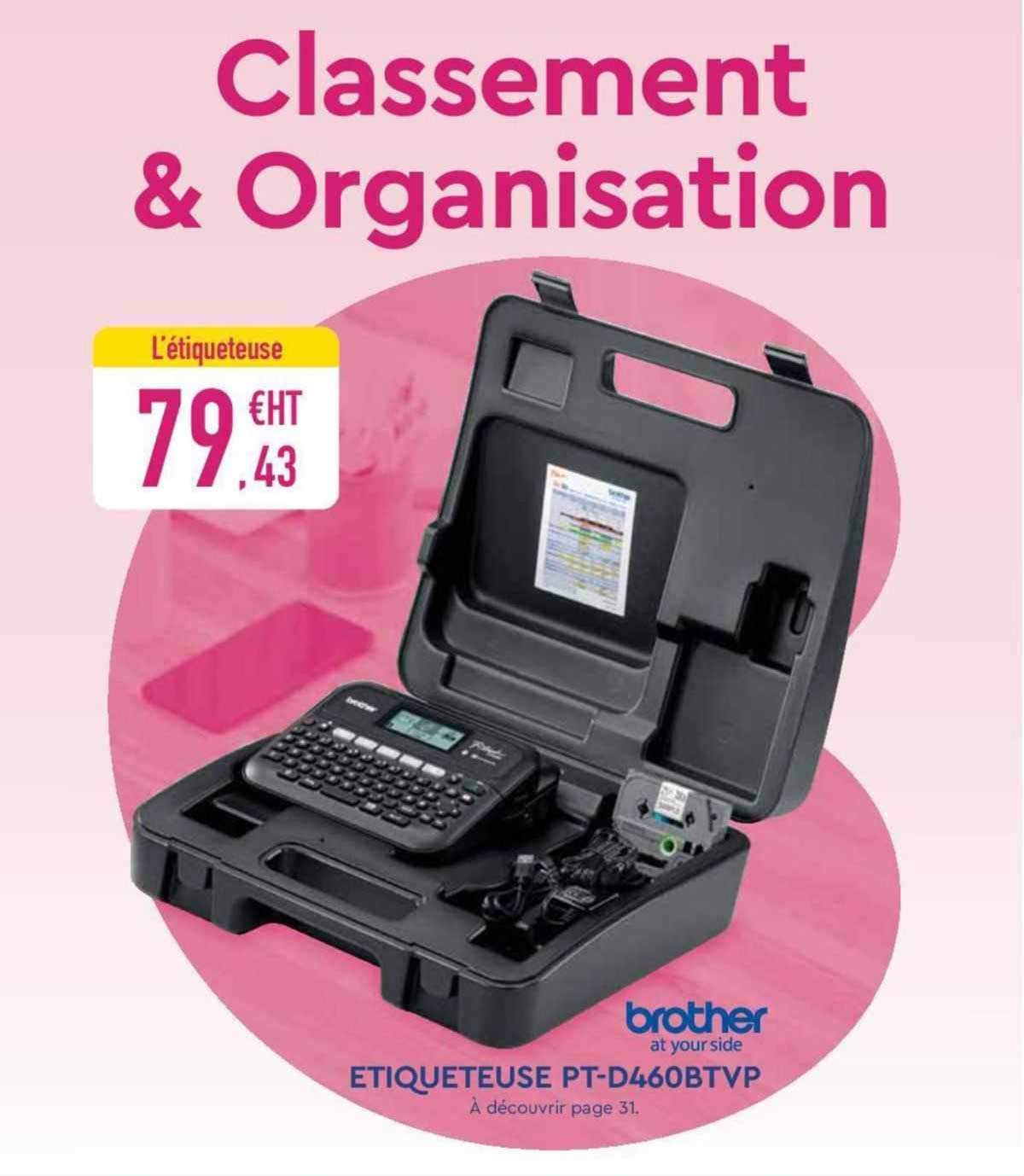 étiqueteuse Pt-d460btvp Brother