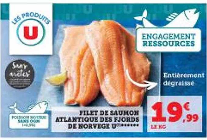 Filet De Saumon Atlantique Des Fjords De Norvège U