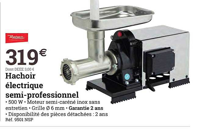 hachoir électrique semi-professionnel