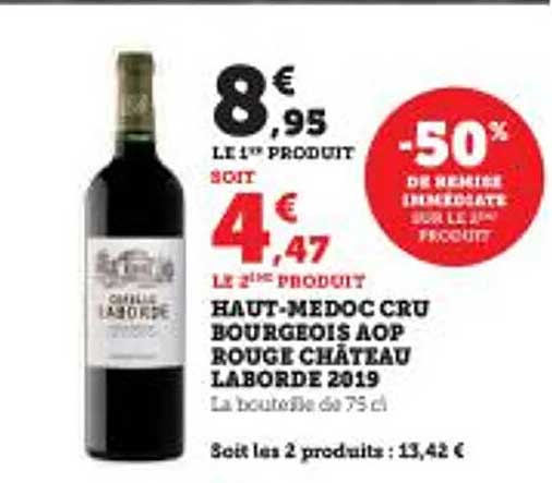haut-médoc cru bourgeois aop rouge château laborde 2019