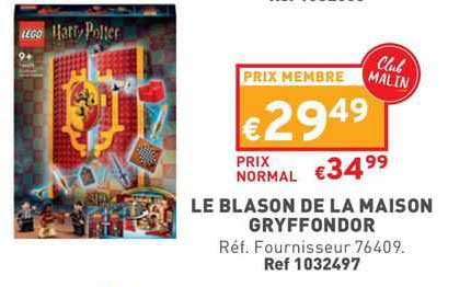 Le Blason De La Maison Gryffondor Lego Harry Potter