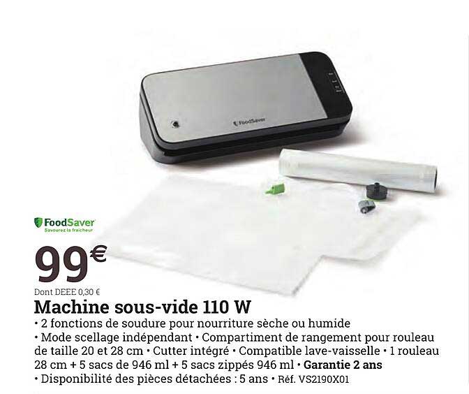 machine sous-vide 110 w foodSaver
