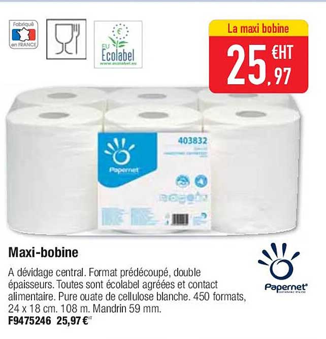 maxi-bobine papernet