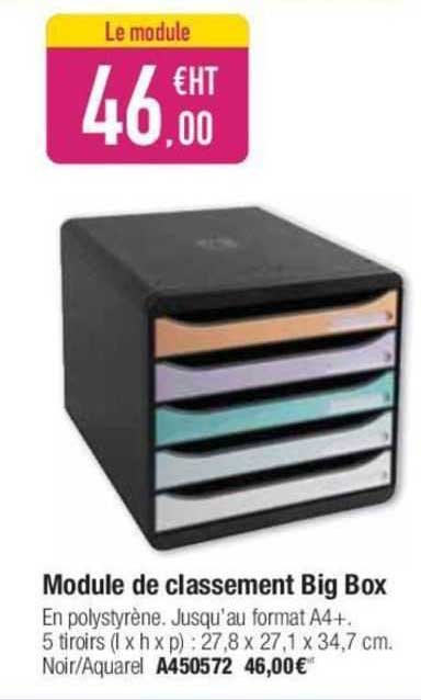 module de classement big box