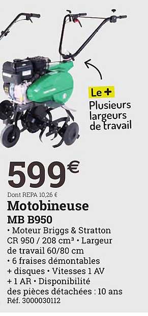 motobineuse mb b950