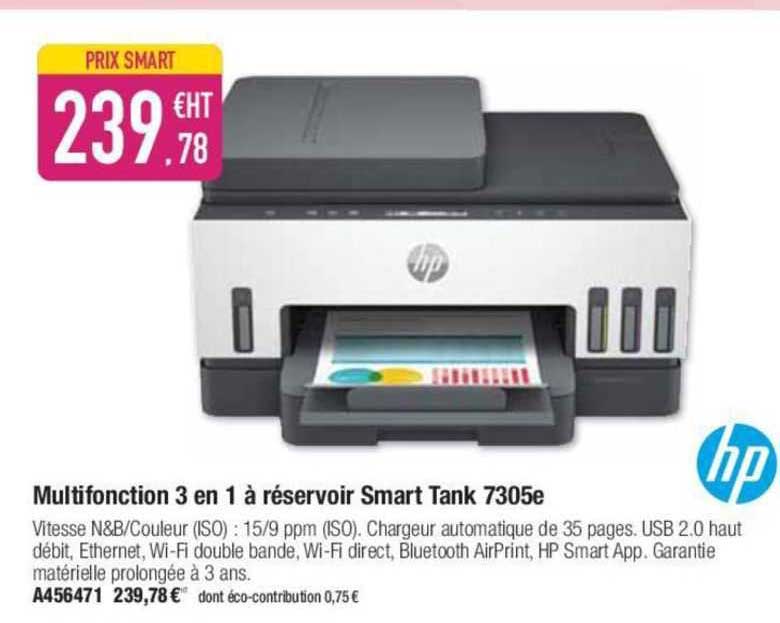 Multifonction 3 En 1 à Réservoir Smart Tank 7305e Hp