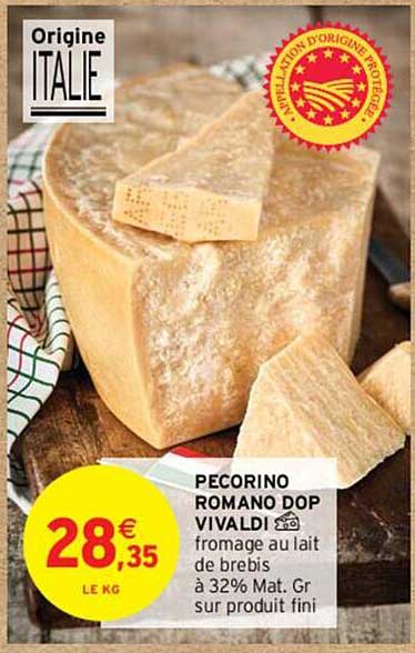 pecorino romano dop vivaldi