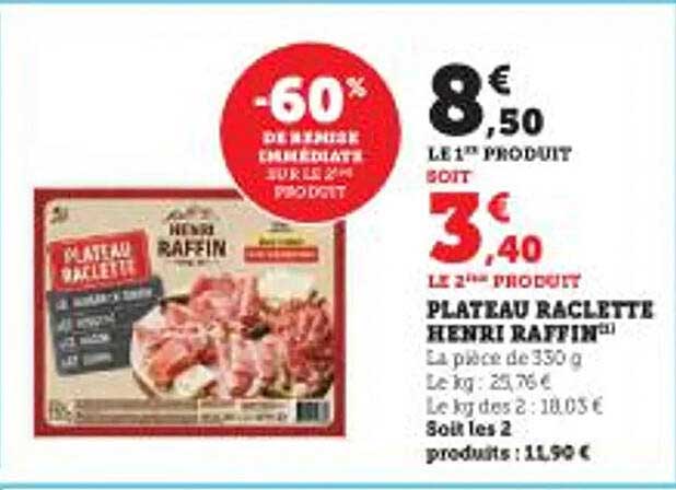 plateau raclette henri raffin