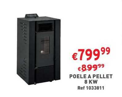 poêle à pellet 8 kw