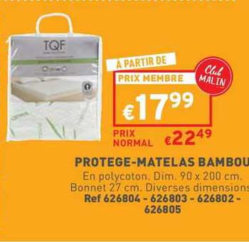 protège-matelas bambou