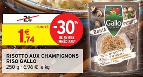 risotto aux champignons riso gallo