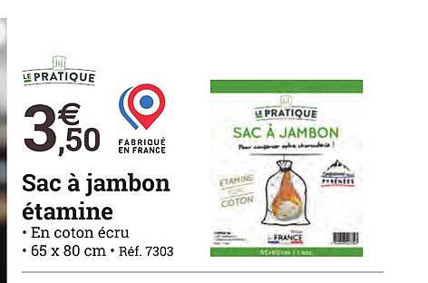 sac à jambon étamine le pratique