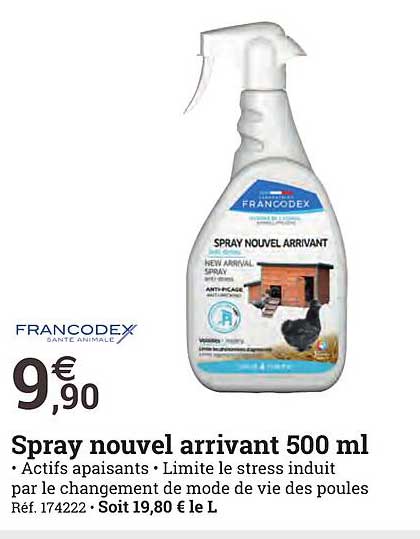 spray nouvel arrivant 500 ml francodex