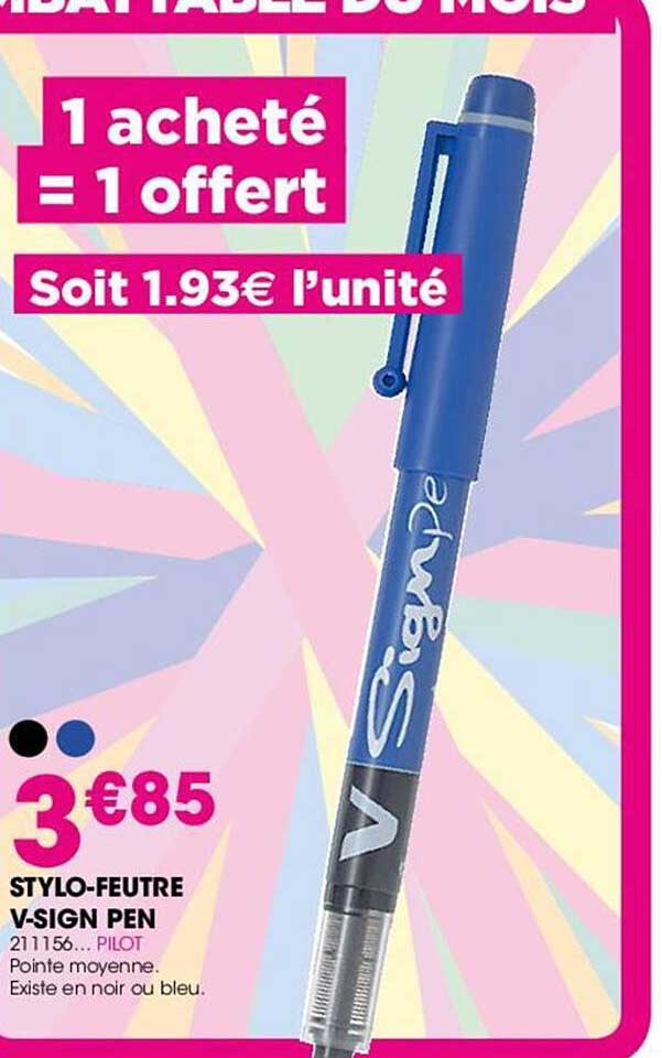 stylo-feutre v-sign pen