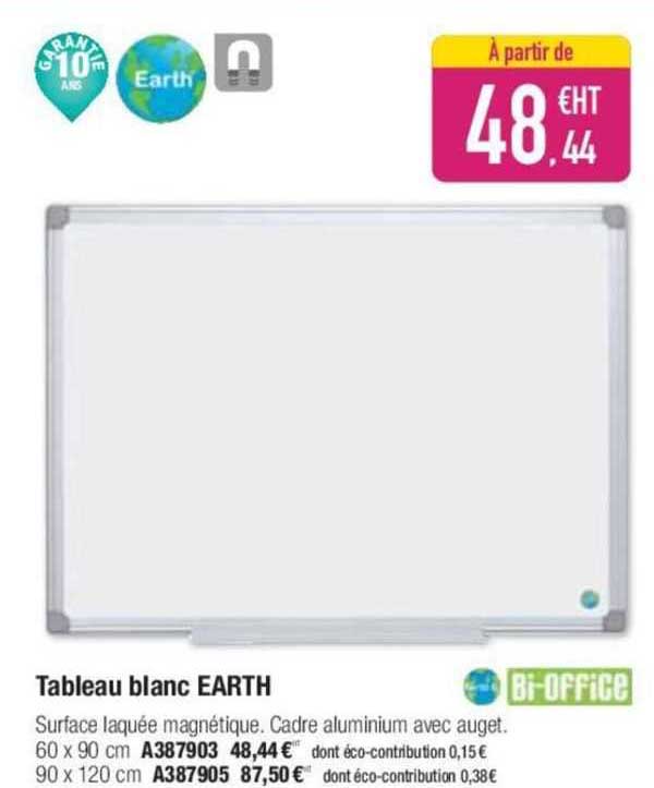 tableau blanc earth