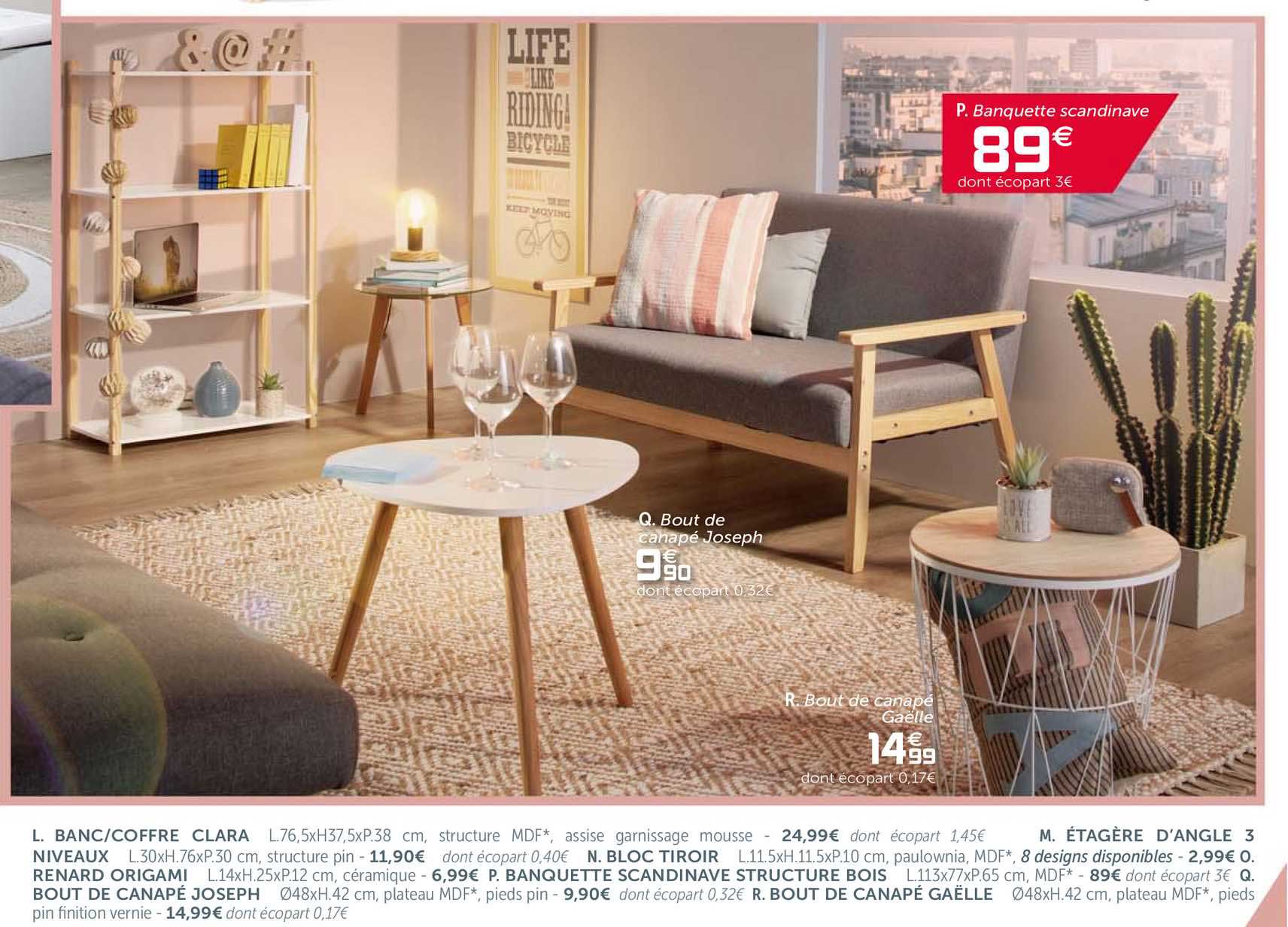 bout de canapé joseph, bout de canapé gaëlle