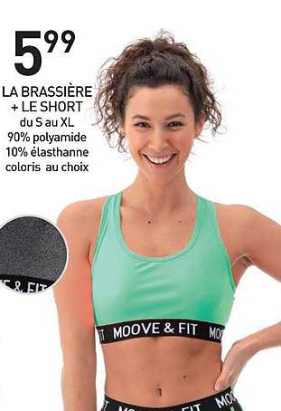 brassière + short moove & fit