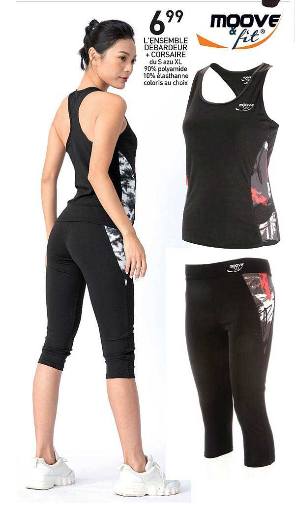 ensemble débardeur + corsaire moove & fit