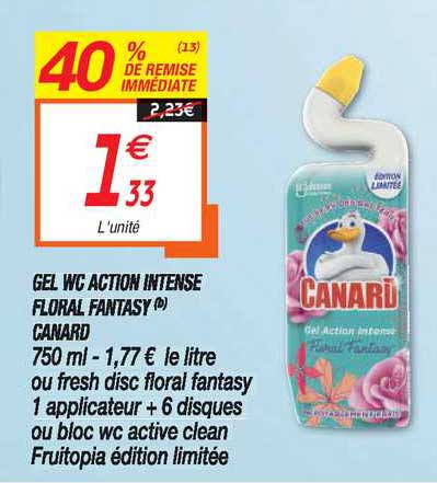 gel wc action intense floral fantasy canard